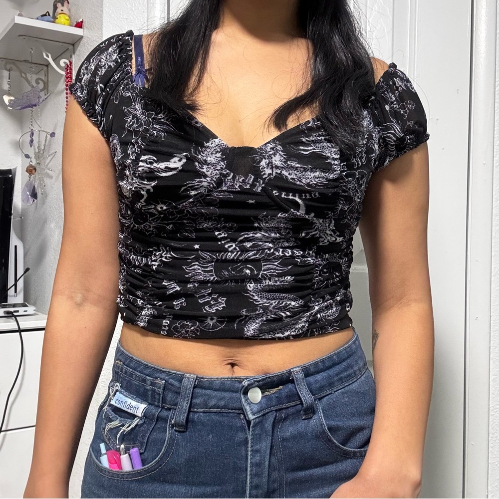 Fitted Black Crop Top Bundle - Picture 8 of 8